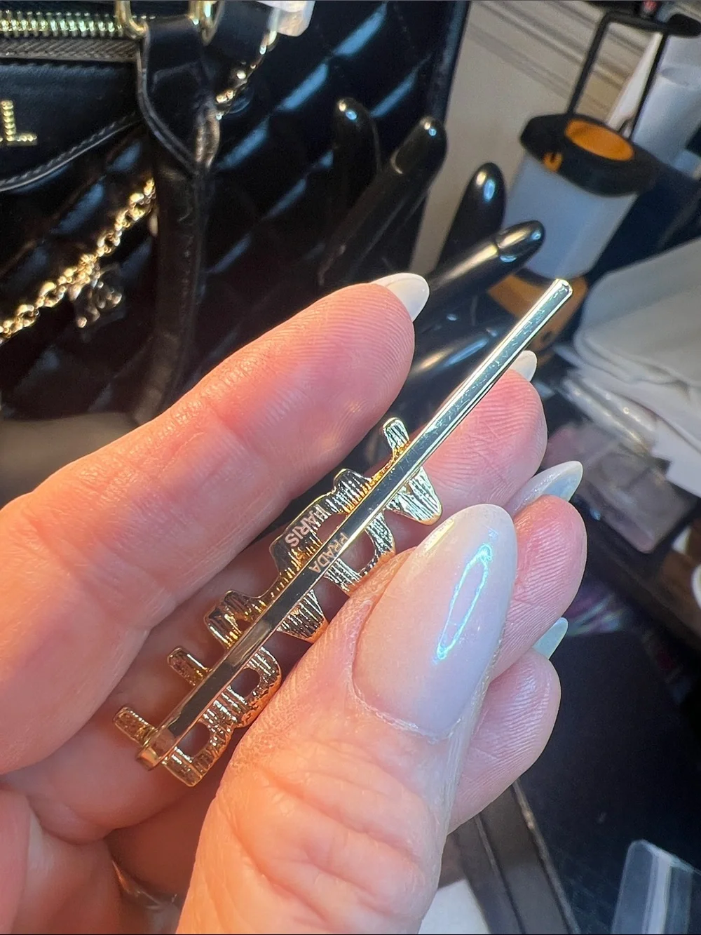 Crystal Bobby Pin - Silver
